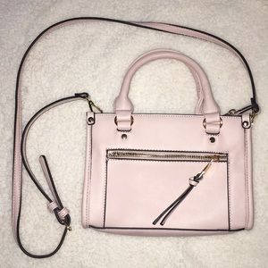 Blush pink cross body purse
